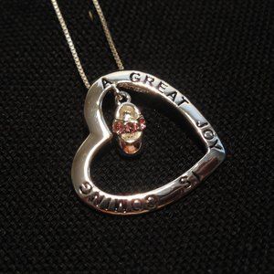 LIQUIDATING INVENTORY! Sterling Silver "Joy of Becoming a Mom" Pendant